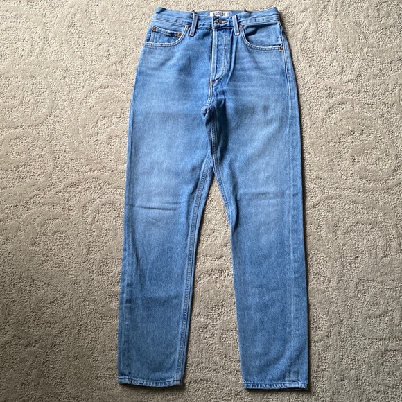 LIKE NEW Agolde | Jamie High Rise Jean Size 25 with Reversible Waist Alteration - Picture 2 of 16
